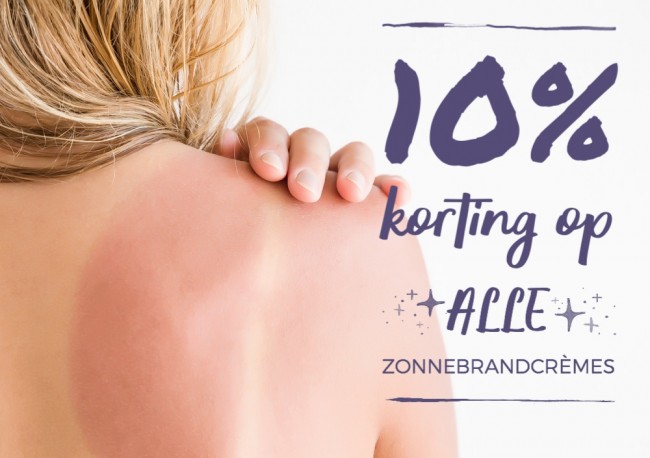 Zonnebrandcrème aanbieding